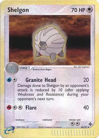 EX Dragon Shelgon #42/97 reverse holo